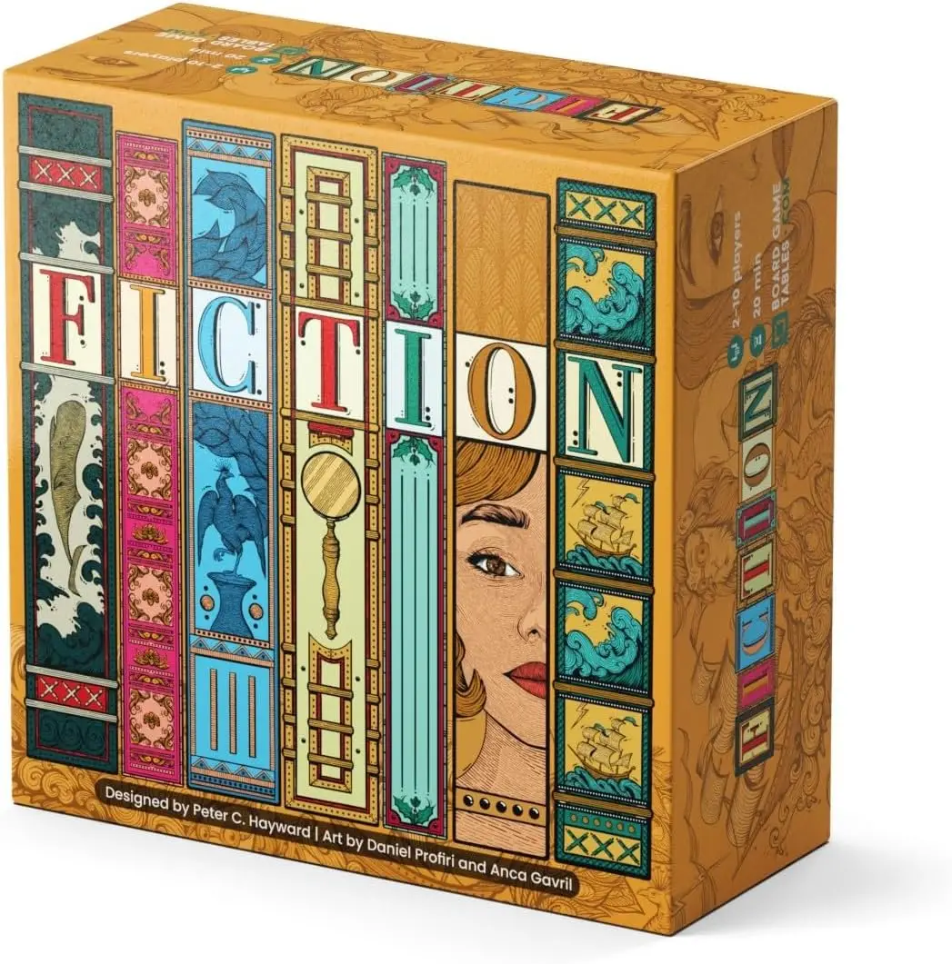 ALLPLAY Fiction - A Wordle-Inspired Board Game for Adults and Familes with Deception - Approachable and Fun Strategic Party Game in Small, Travel-Size Box (5" x 5" x 2") - Image 2