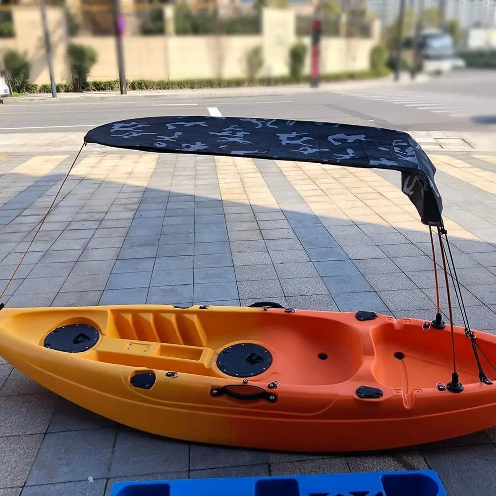 Canoe Kayak Boat Sun Shade Canopy Kayak Sun Shade Canopy Foldable Kayak Umbrella Canoe Awning Sun Shade Canopy for Kayak Outdoor Boat Canoe Fishing(Orange), 3D2Z6JN70805OF73E8E08N6I7 - Image 6
