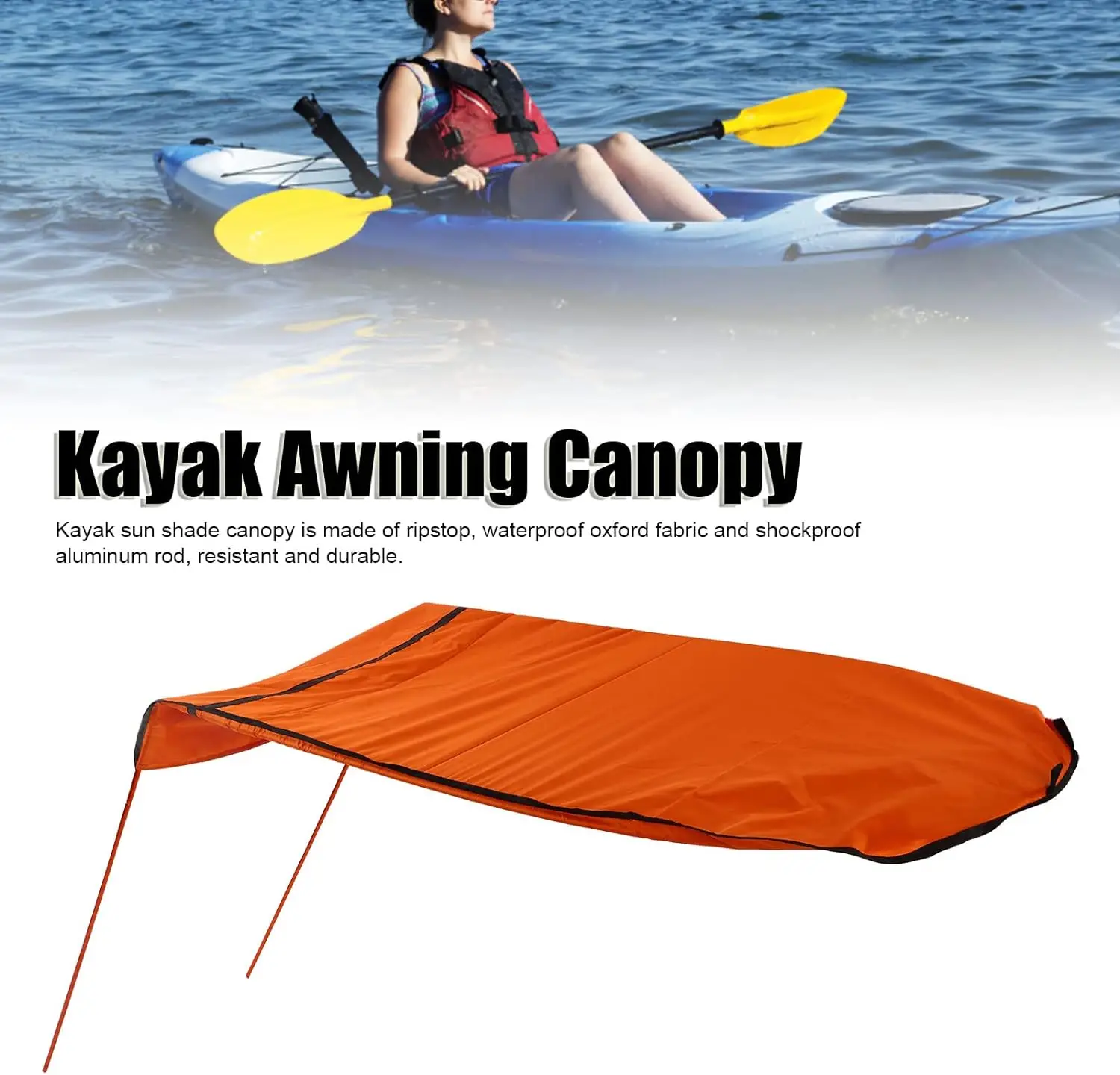 Kayak S Shade Canopy, Inflatable Kayak Awning Canopy, Portable Foldable Kayak Umbrella for Outdoor Boat - Image 3