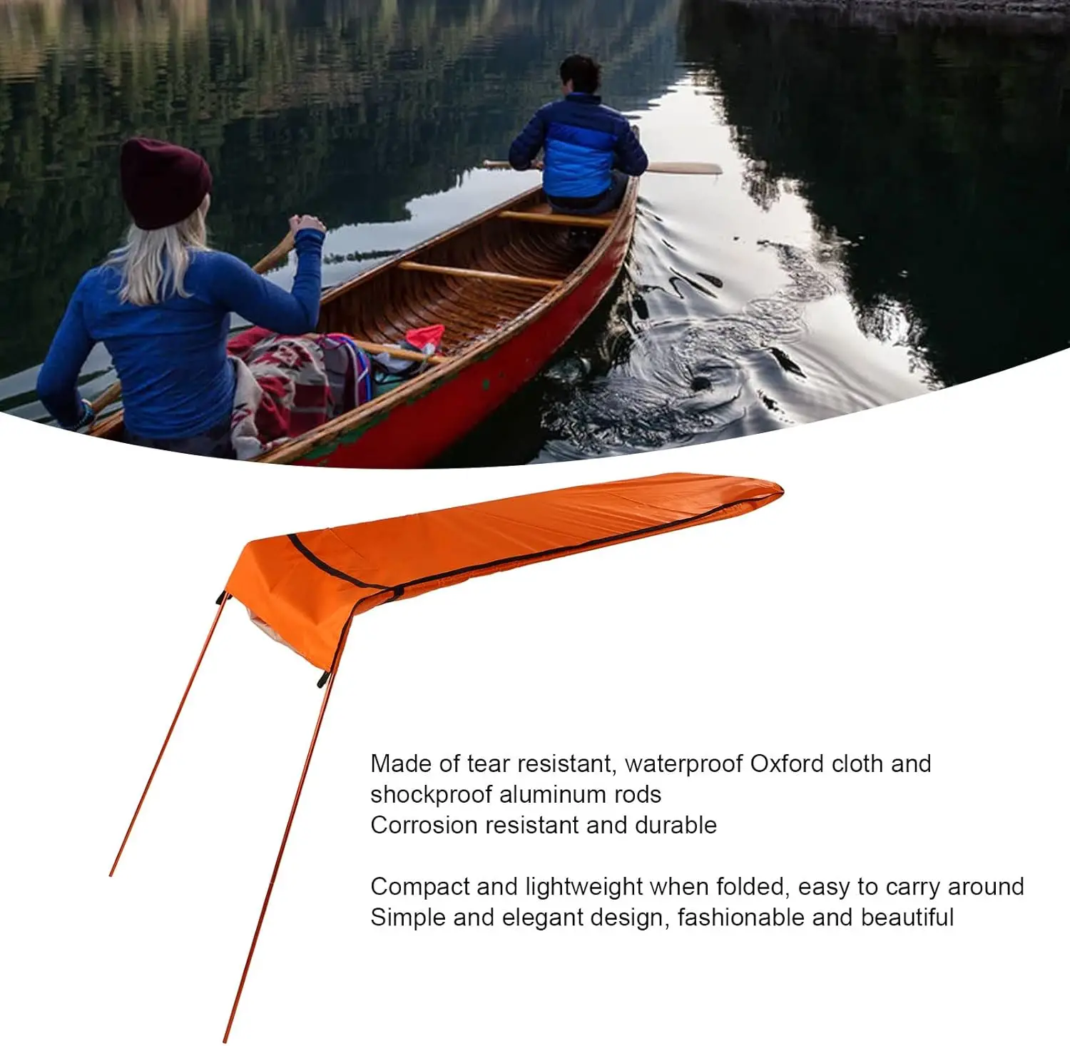 Kayak S Shade Canopy, Inflatable Kayak Awning Canopy, Portable Foldable Kayak Umbrella for Outdoor Boat - Image 4