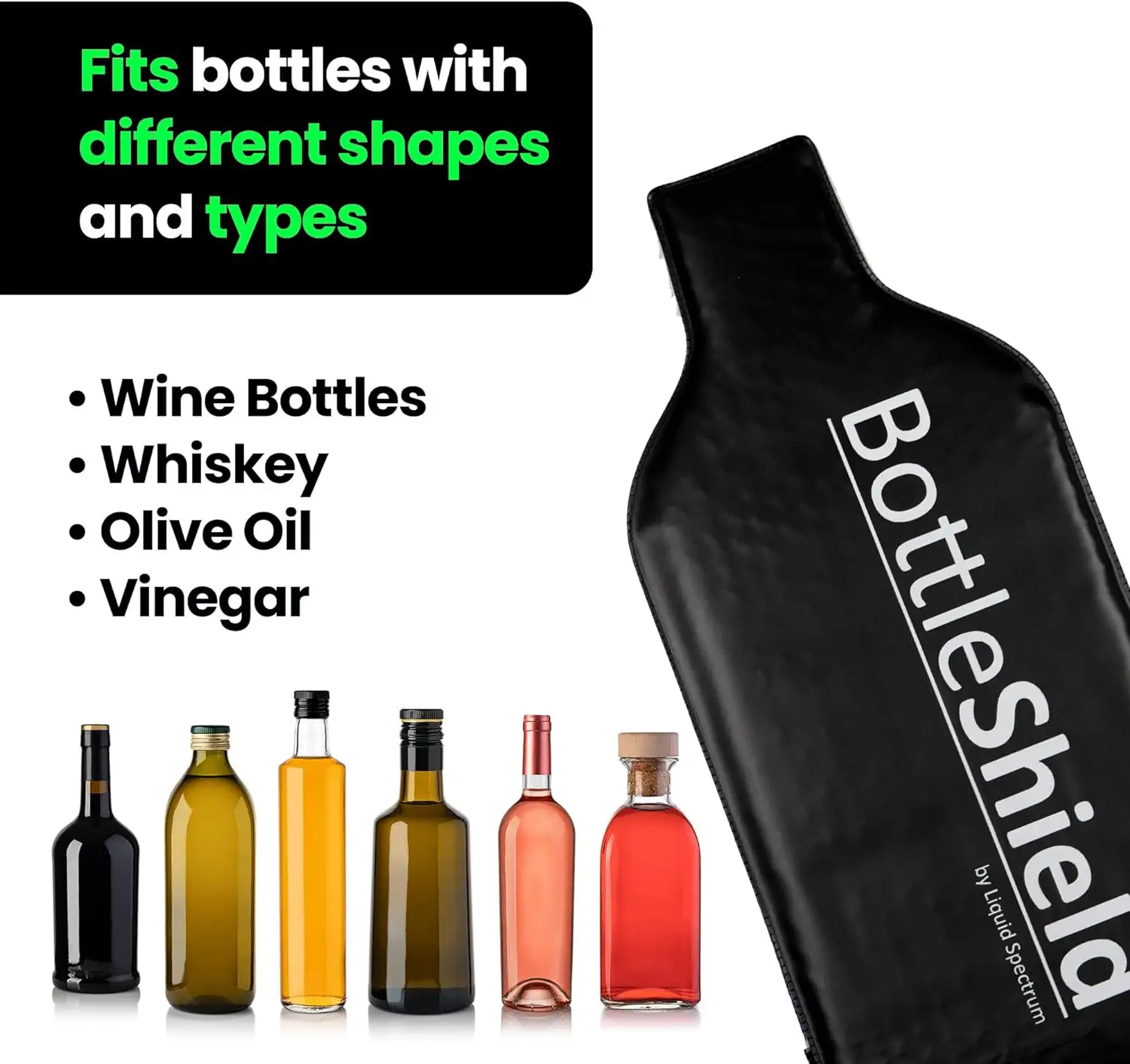 Reusable Wine Protector Travel Bag by Bottle Shield (3-pack) - Unbreakable Bottle Shipping Sleeve, Leak Proof & Double Layer Wine Bubble Wrap Sleeve | Travel Wine Bags for Suitcase Luggage - Image 7