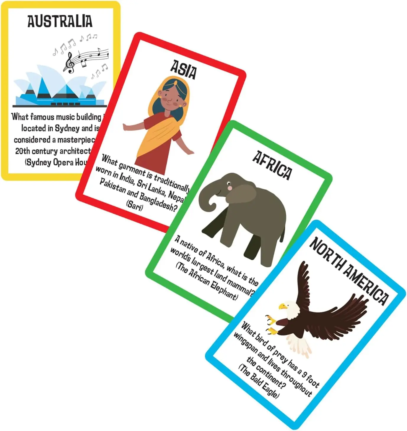 University Games | Scholastic The World Travel Card Game, for 2 or More Players Ages 6 and Up - Image 2